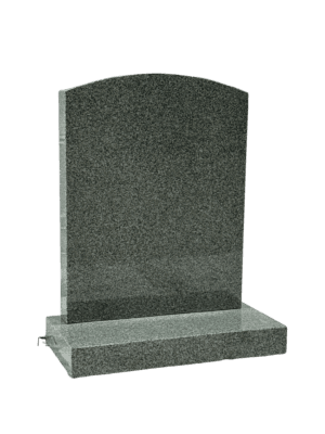 arc top headstone – karin grey granite