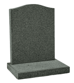 ogee top headstone – karin grey granite
