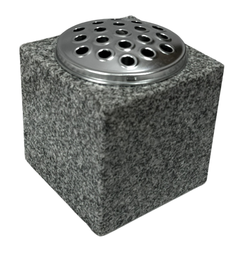 memorial vase – karin grey granite