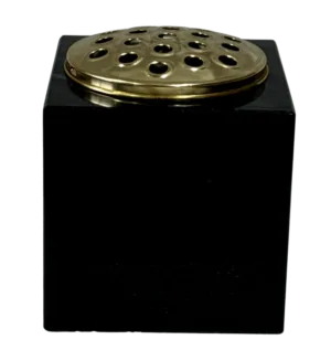 memorial vase – black granite