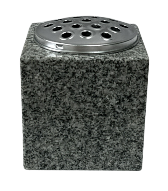 memorial vase – karin grey granite